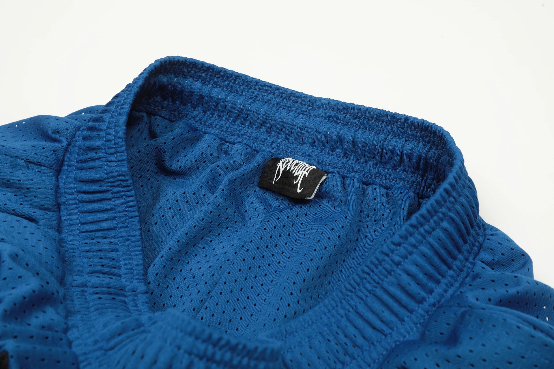 Street Mesh Basketball Shorts Ivory White - Gallery Image 11 - Detailed View