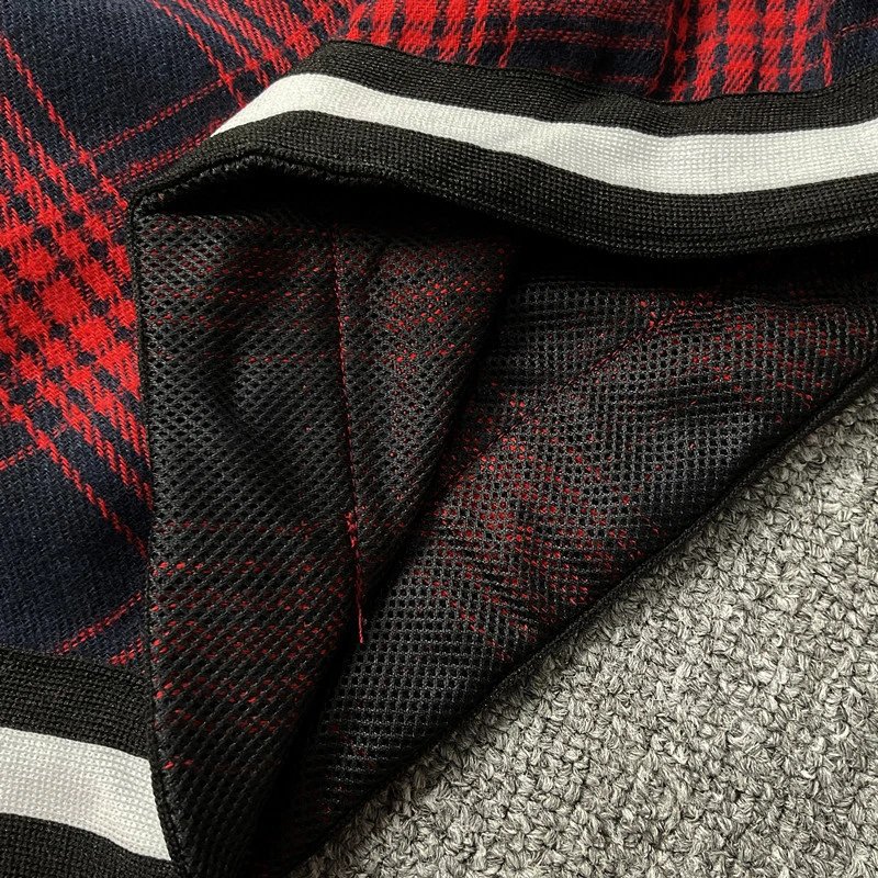 Rhude Plaid Mesh Shorts Multicolor - Gallery Image 12 - Detailed View