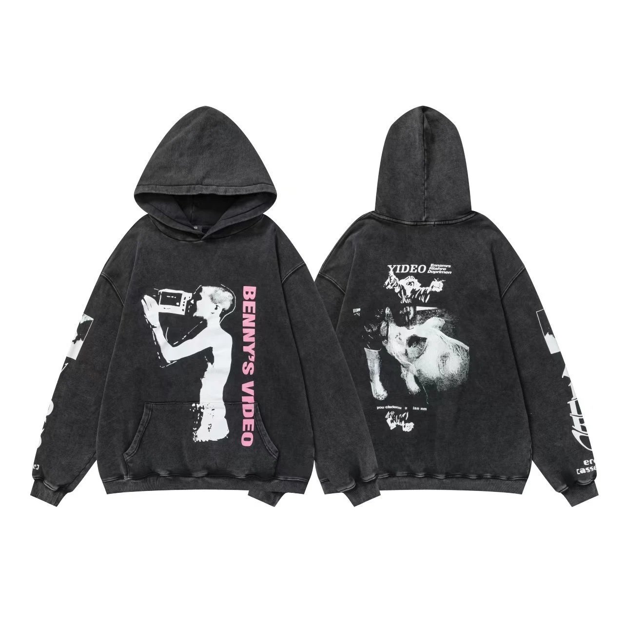 ERD Oversized Vintage Hoodie Multicolor - Related Product - Cnfans