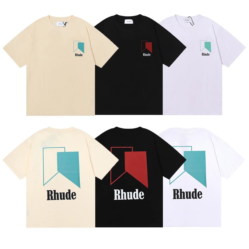 Rhude Colorblock Graphic Tee Multicolor - High Quality Product Image - Cnfans