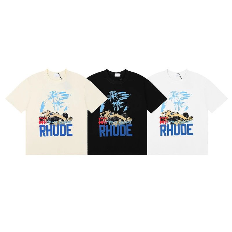 Rhude Racing Logo T-Shirt Multi - High Quality Product Image - Cnfans