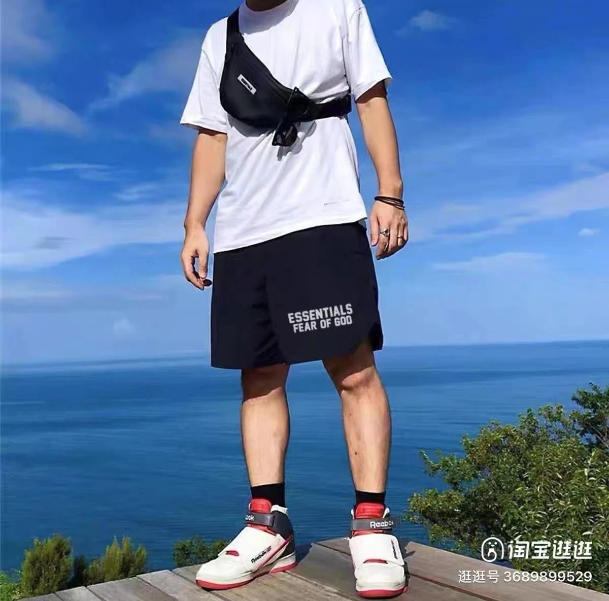 High-Street Quick-Dry Shorts Ebony - Gallery Image 10 - Detailed View