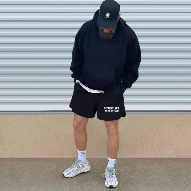 High-Street Quick-Dry Shorts Ebony - Gallery Image 11 - Detailed View