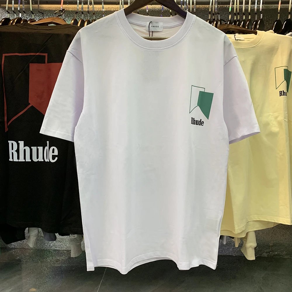 Rhude Colorblock Graphic Tee Multicolor - Gallery Image 4 - Detailed View