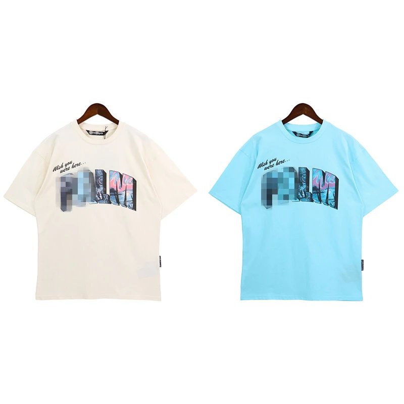 3D Starry Letter Streetwear Tee Sky Blue - Gallery Image 1 - Detailed View