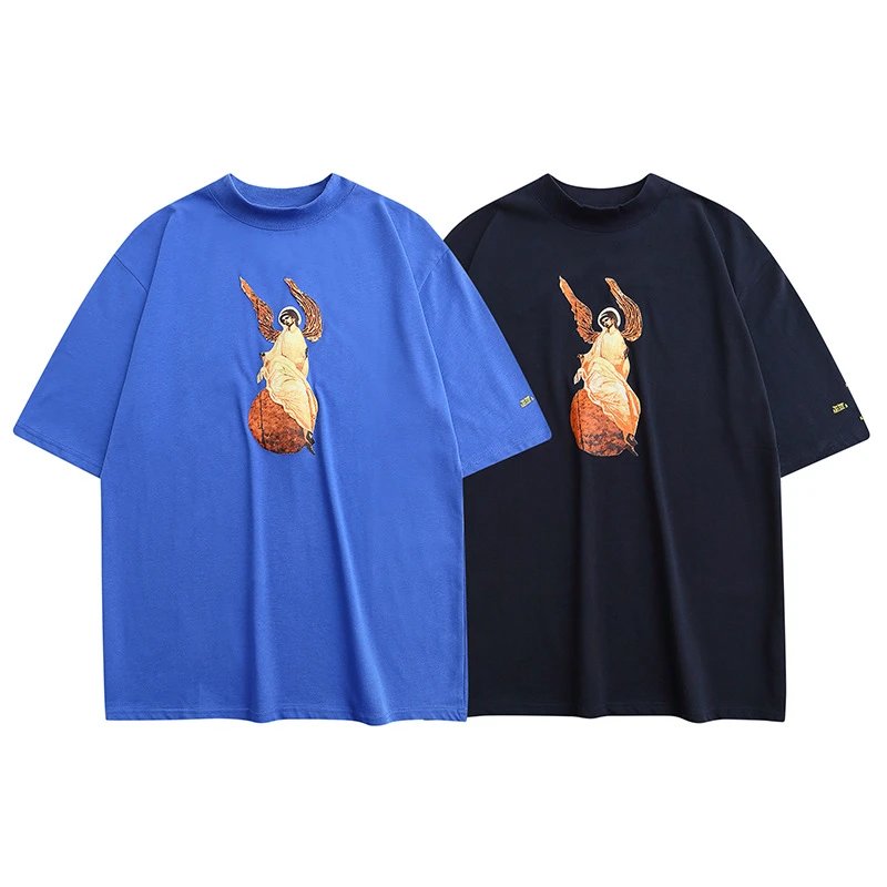 Streetwear Angel Graphic Tee Midnight Navy - Gallery Image 1 - Detailed View