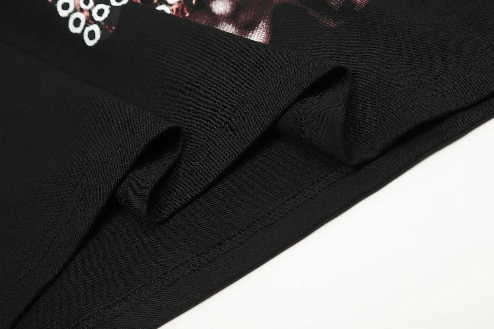 Utopia Graphic Streetwear Cotton T-Shirt Onyx Black - Gallery Image 12 - Detailed View