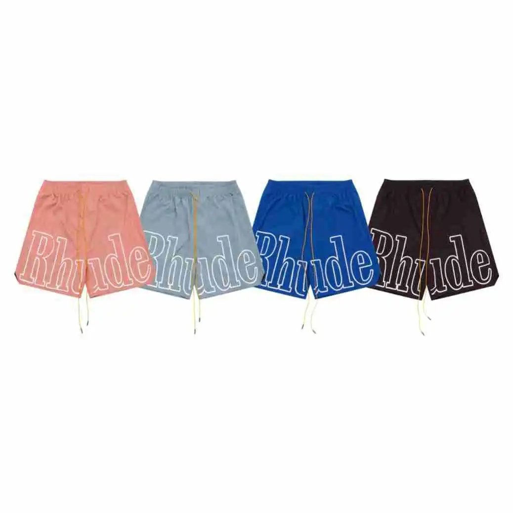 Rhude Logo Beach Shorts Multicolor - High Quality Product Image - Cnfans
