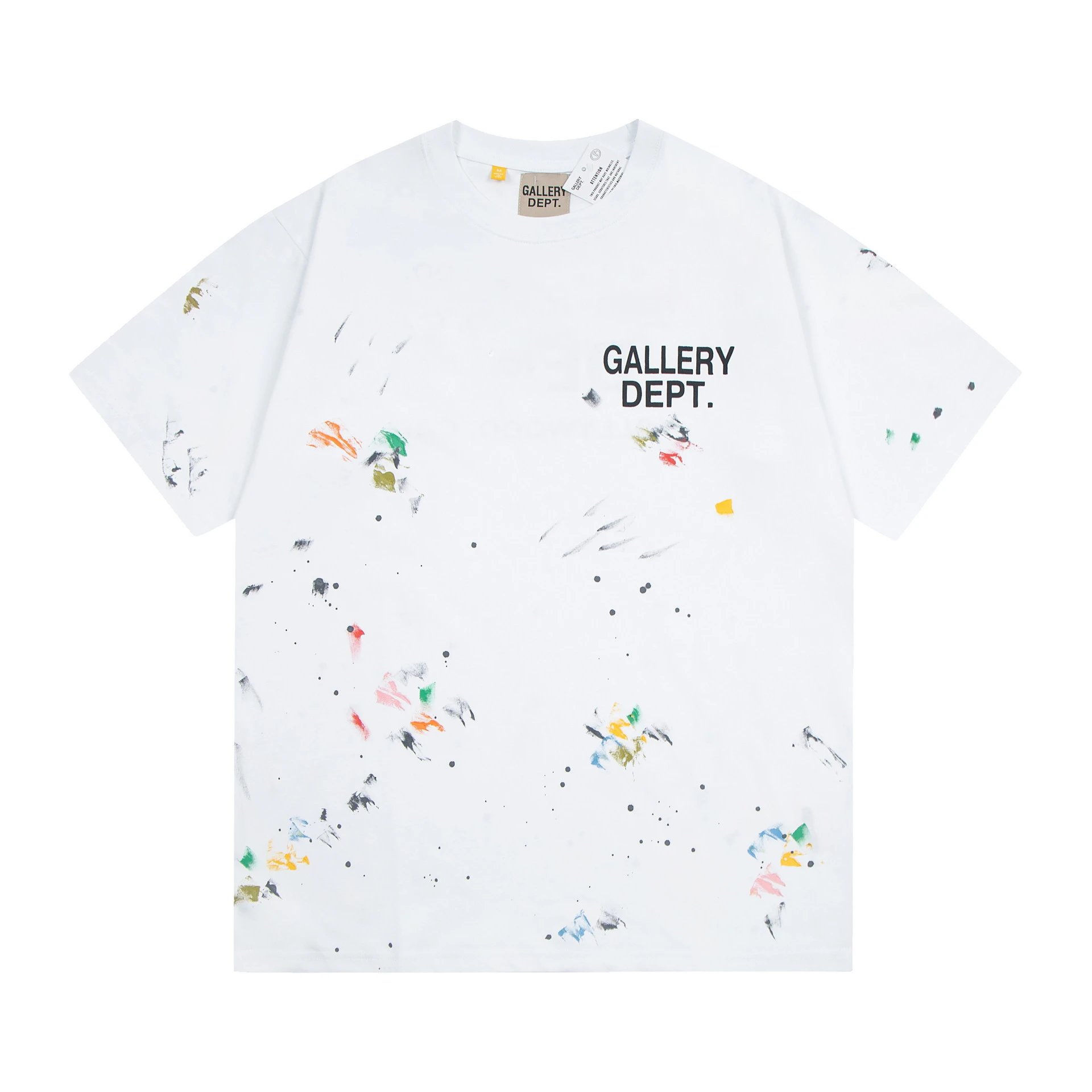 Gallery Dept Paint Splatter T-Shirt Multi - Gallery Image 2 - Detailed View