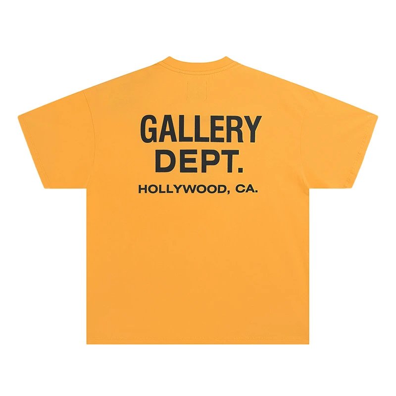 Gallery Dept Graphic T-Shirt Yellow - Gallery Image 7 - Detailed View