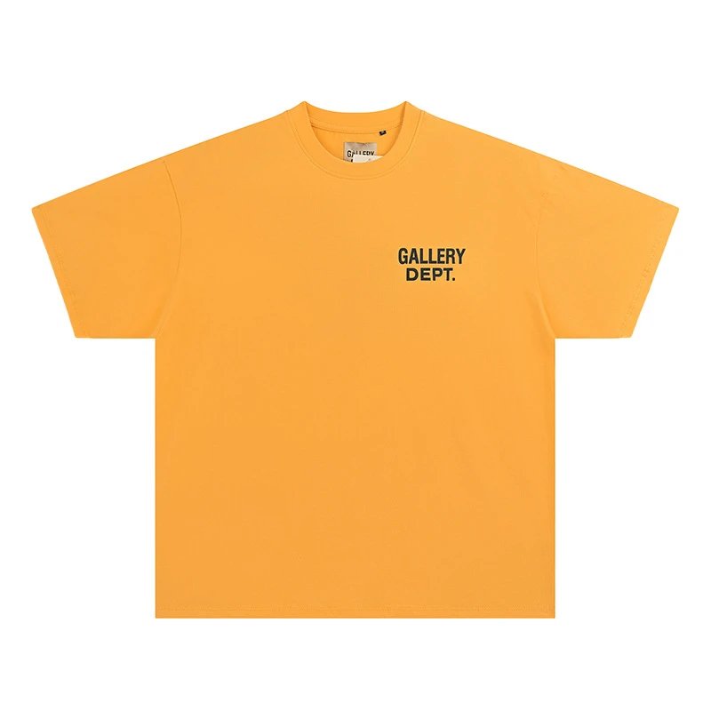 Gallery Dept Graphic T-Shirt Yellow - Gallery Image 6 - Detailed View
