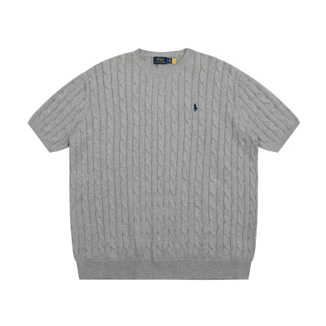 Ralph Lauren Knit Crew Tee Multicolor - Gallery Image 4 - Detailed View