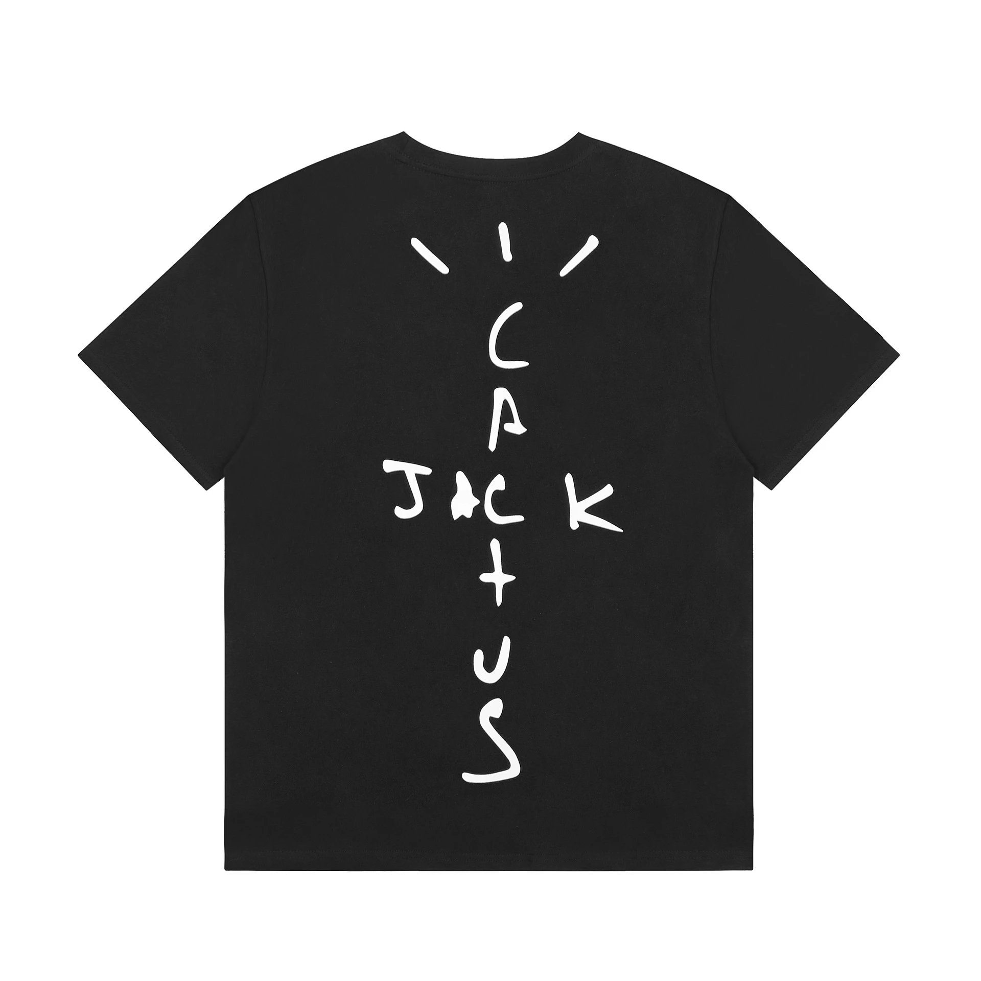 Vintage Graphic Streetwear Cotton Tee Noir - Gallery Image 5 - Detailed View