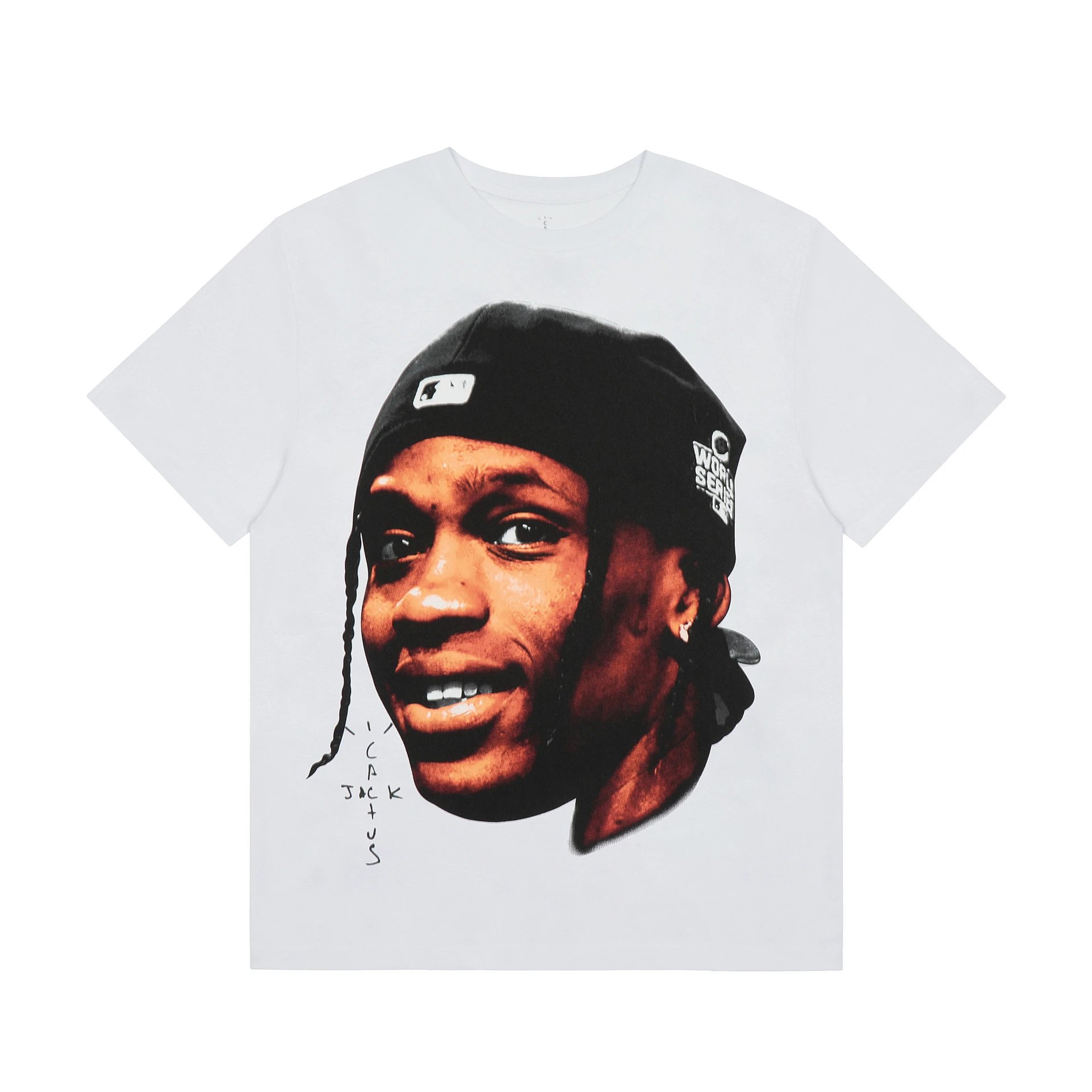 Streetwear Graphic Cotton Tee Ivory - Travis Scott - Cnfans - $22.26