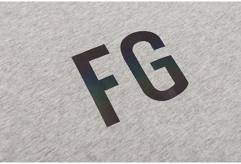 Streetwear Reflective Letter Tee Sunset Orange - Gallery Image 11 - Detailed View