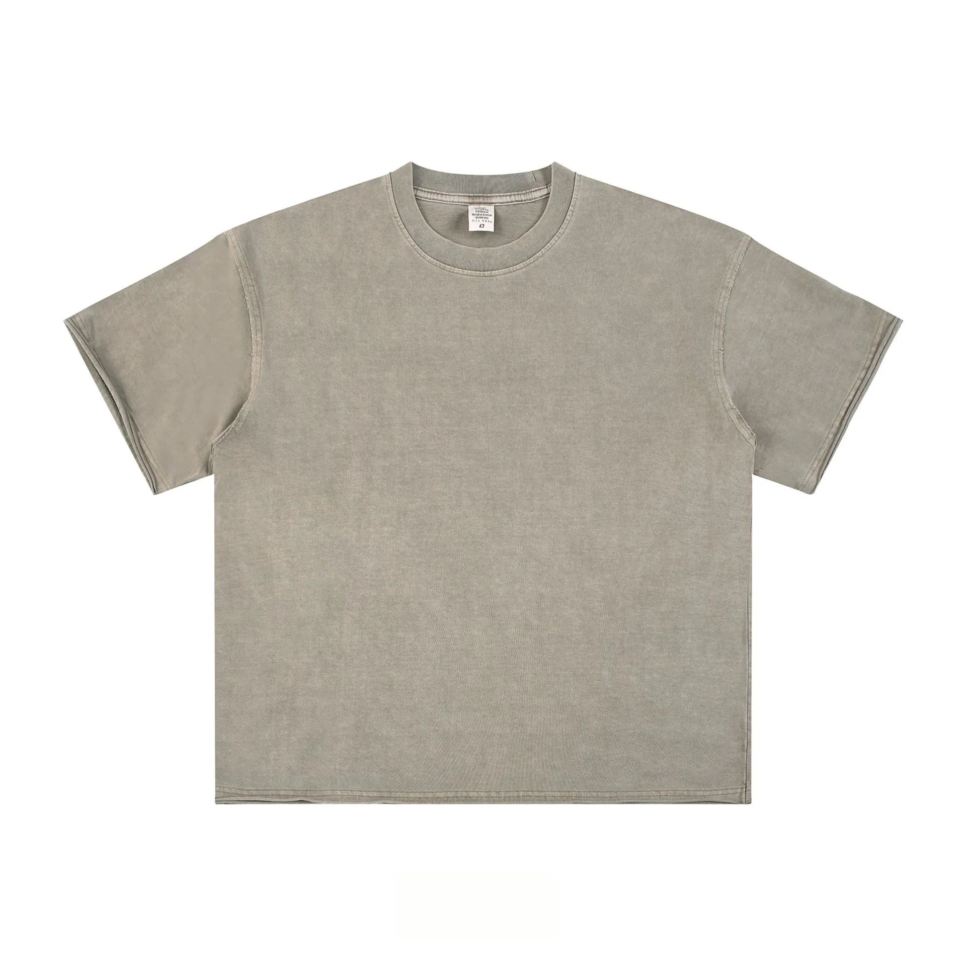 Vintage Cotton Loose Fit Tee, Earth Tone - CHAOKEXI - Cnfans - $19.68