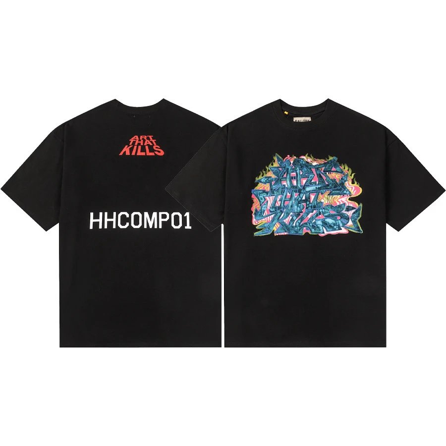 Gallery Dept Hand-painted Multicolor T-Shirt - Gallery Image 12 - Detailed View