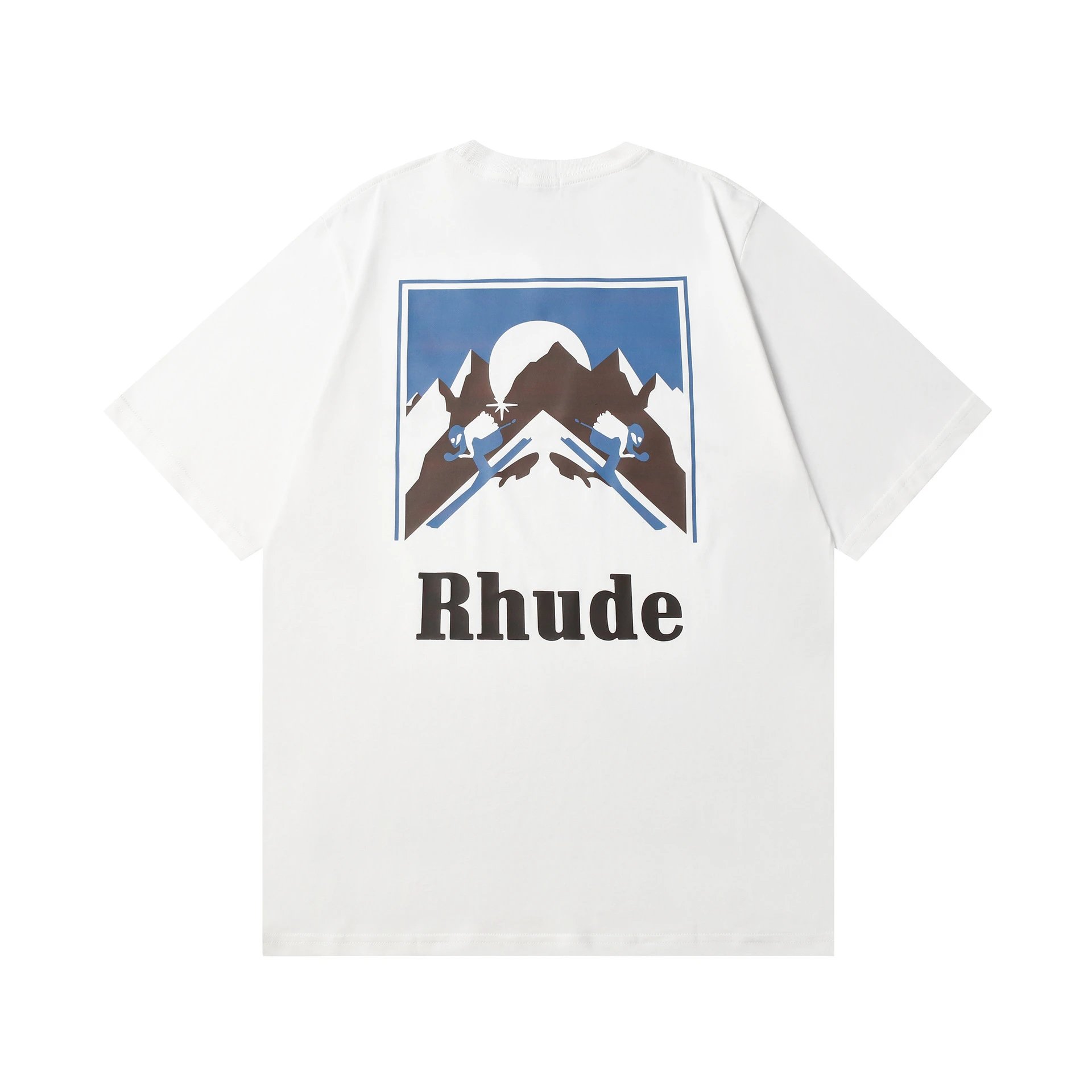 Rhude Sunset Mountain Tee Multicolor - Gallery Image 3 - Detailed View