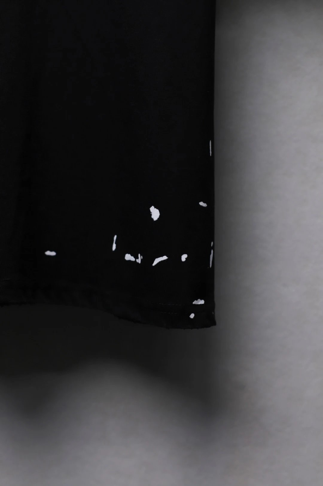 Balenciaga Rock Distressed Black Tee - Gallery Image 6 - Detailed View