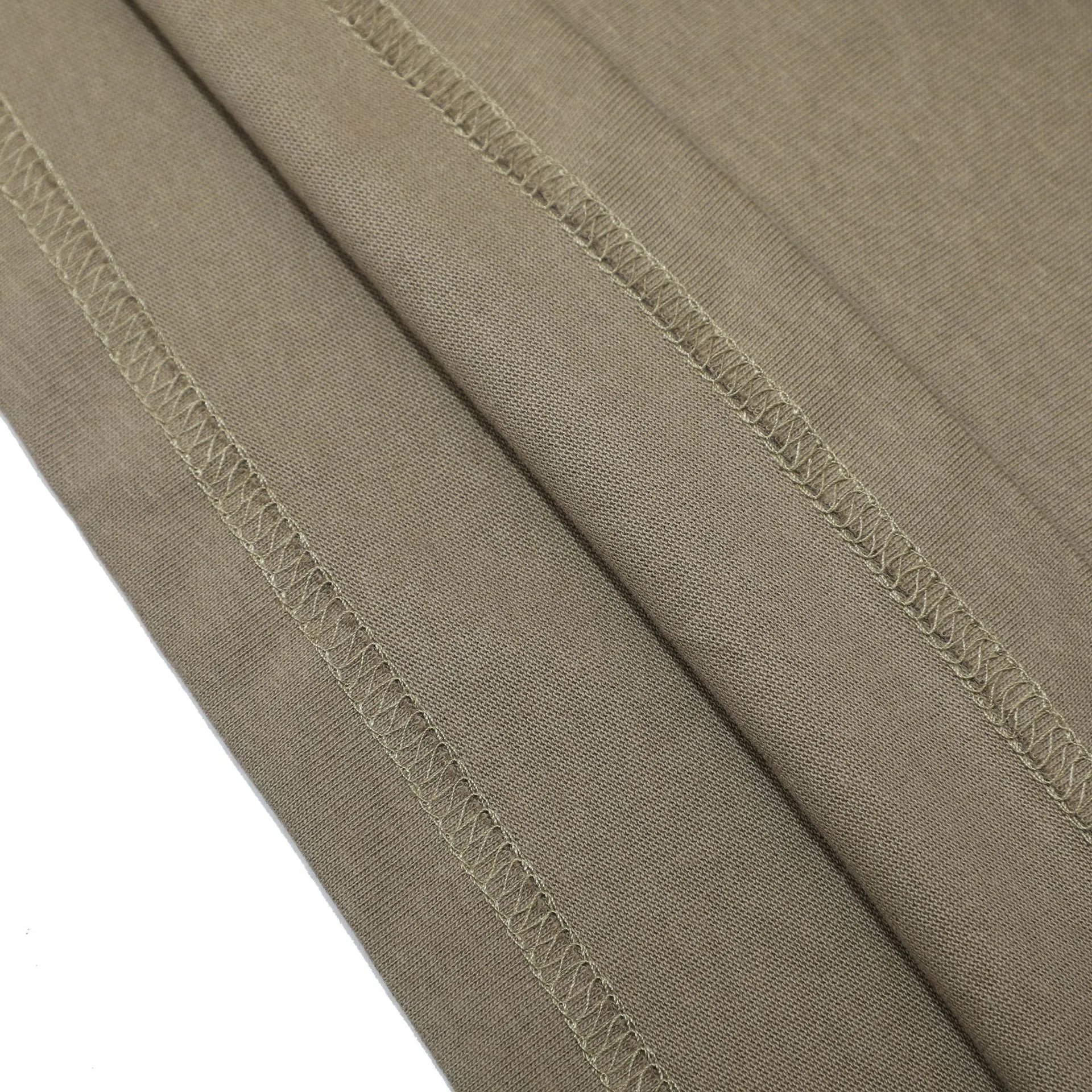 Unisex Streetwear Cotton Tee Sandstone Brown - Gallery Image 5 - Detailed View