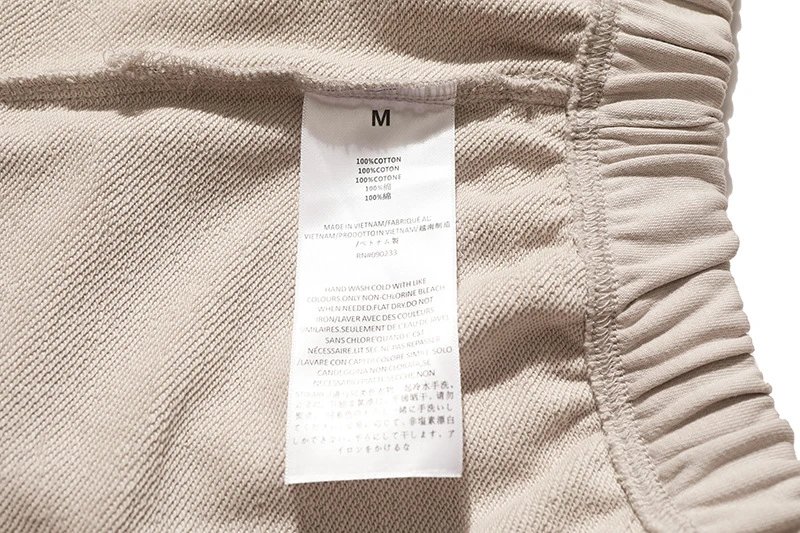High Street Fleece Drawstring Shorts Sage - Gallery Image 8 - Detailed View