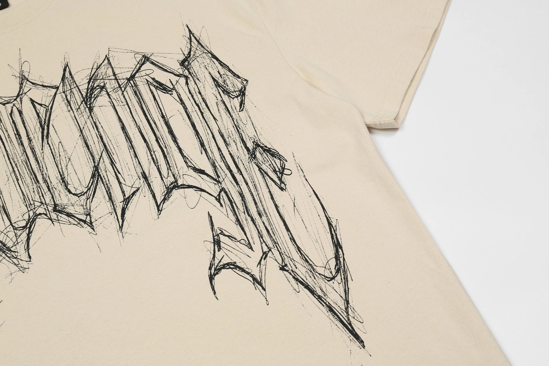 Vintage Graphic Streetwear Tee Ebony Black - Gallery Image 10 - Detailed View