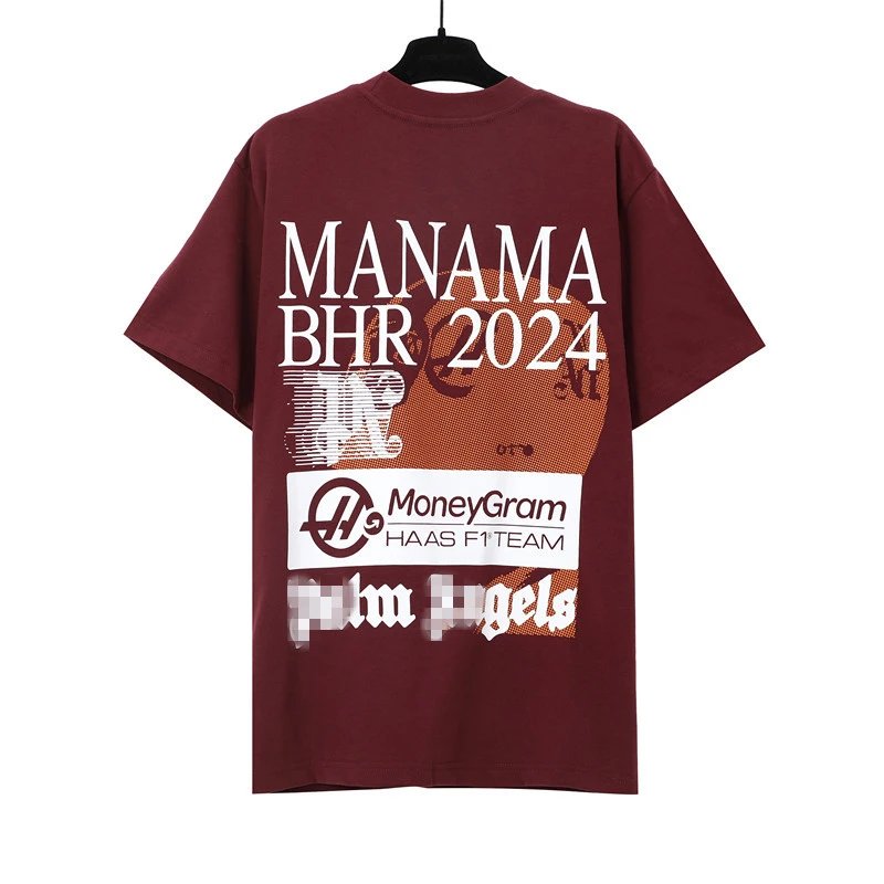 Streetwear Graphic Cotton Tee Vintage Burgundy - Related Product - Cnfans