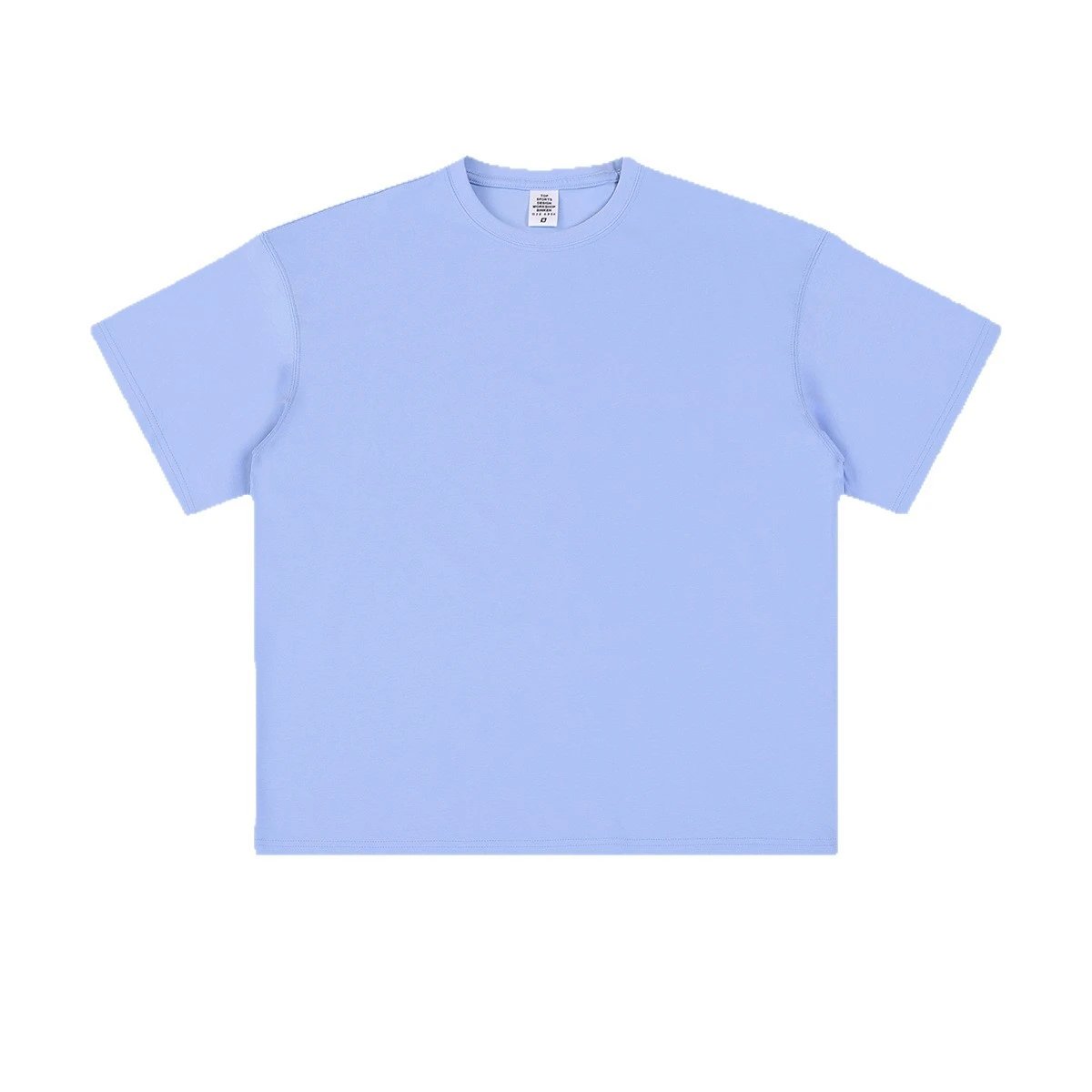 Cotton Loose Fit Men's Tee Basic Top Onyx - Gallery Image 3 - Detailed View