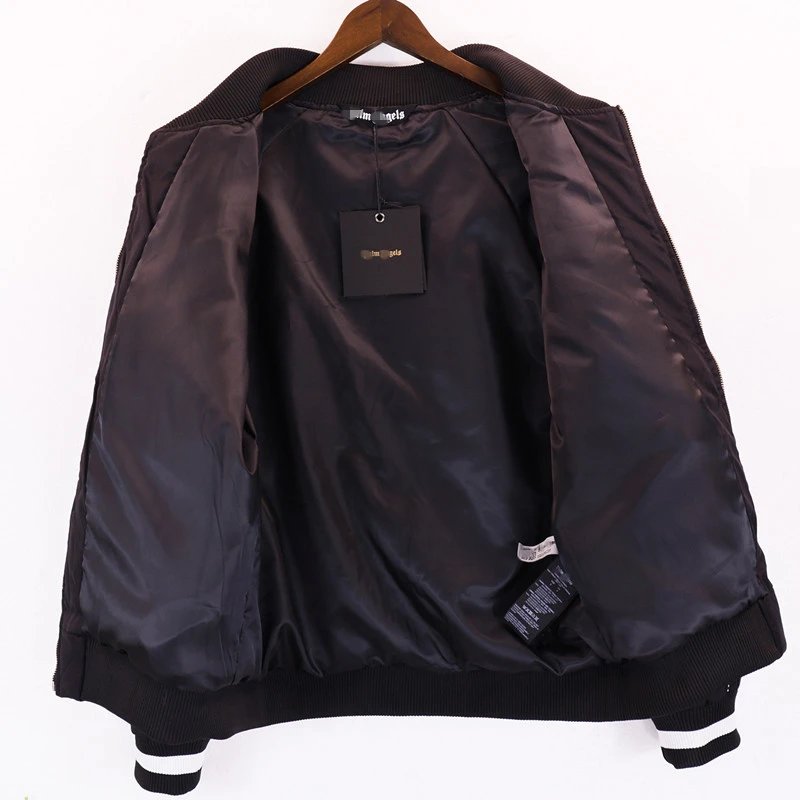 Palm Angels Quilted Jacket Black - Gallery Image 3 - Detailed View