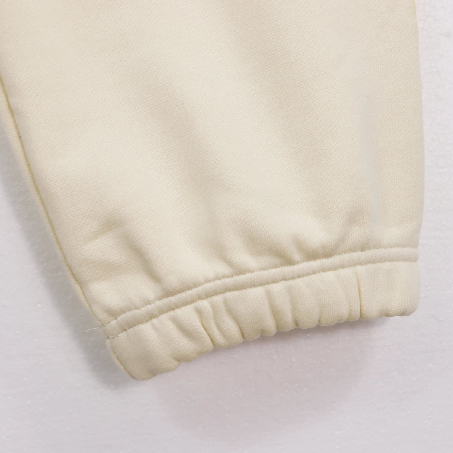 Street Cotton Sweatpants Unisex Joggers Ecru - Gallery Image 14 - Detailed View