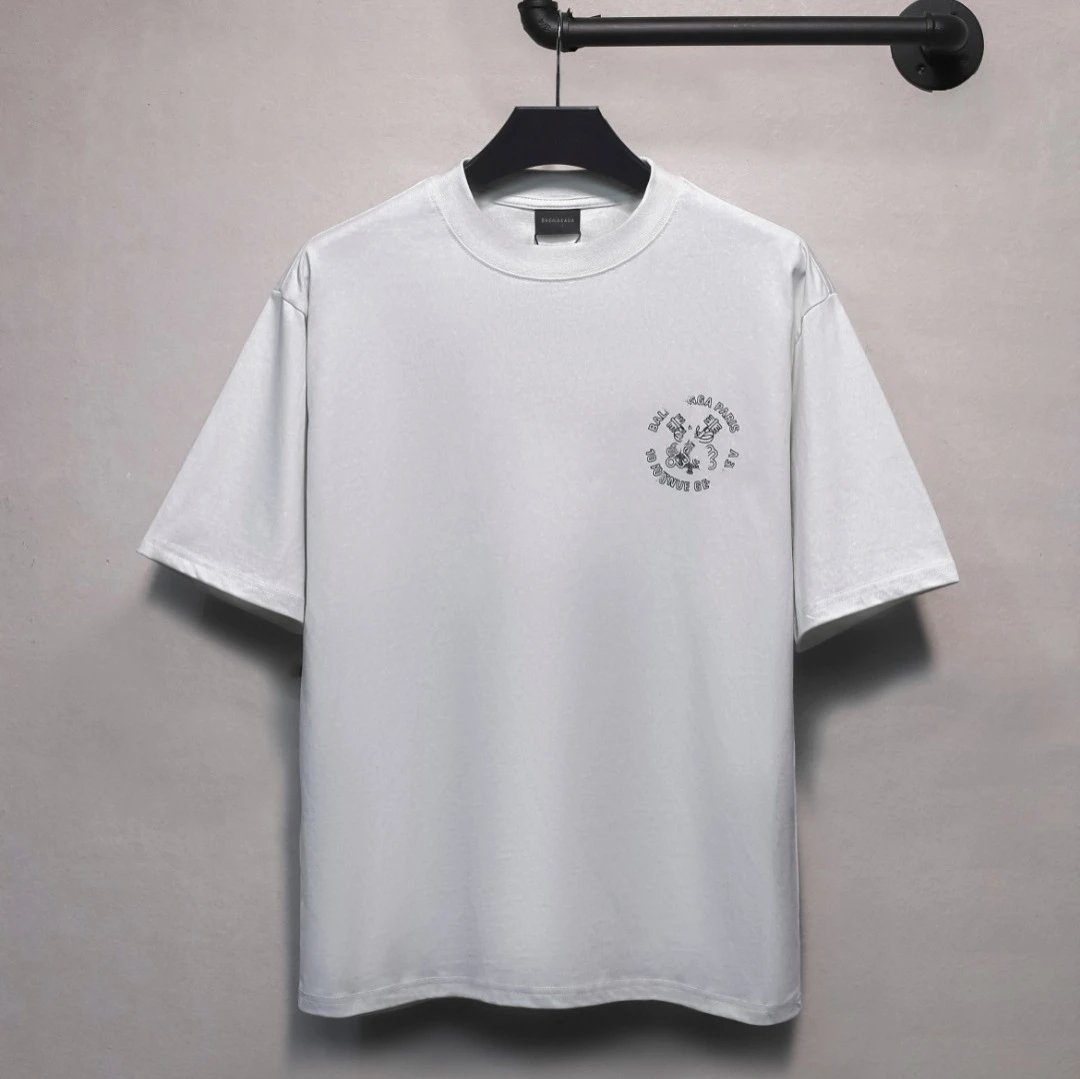 Unisex Oversized Graphic Print SS Tee Streetwear Onyx Black - Gallery Image 3 - Detailed View