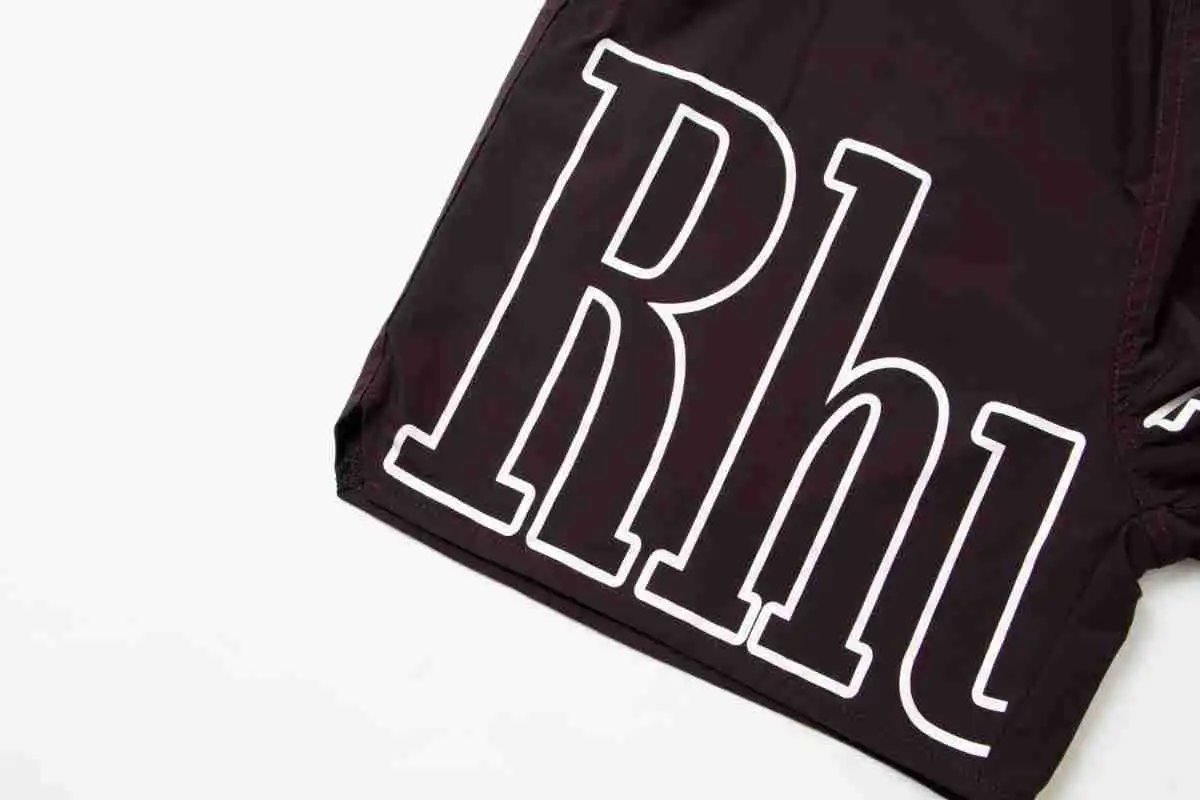 Rhude Logo Beach Shorts Multicolor - Gallery Image 14 - Detailed View