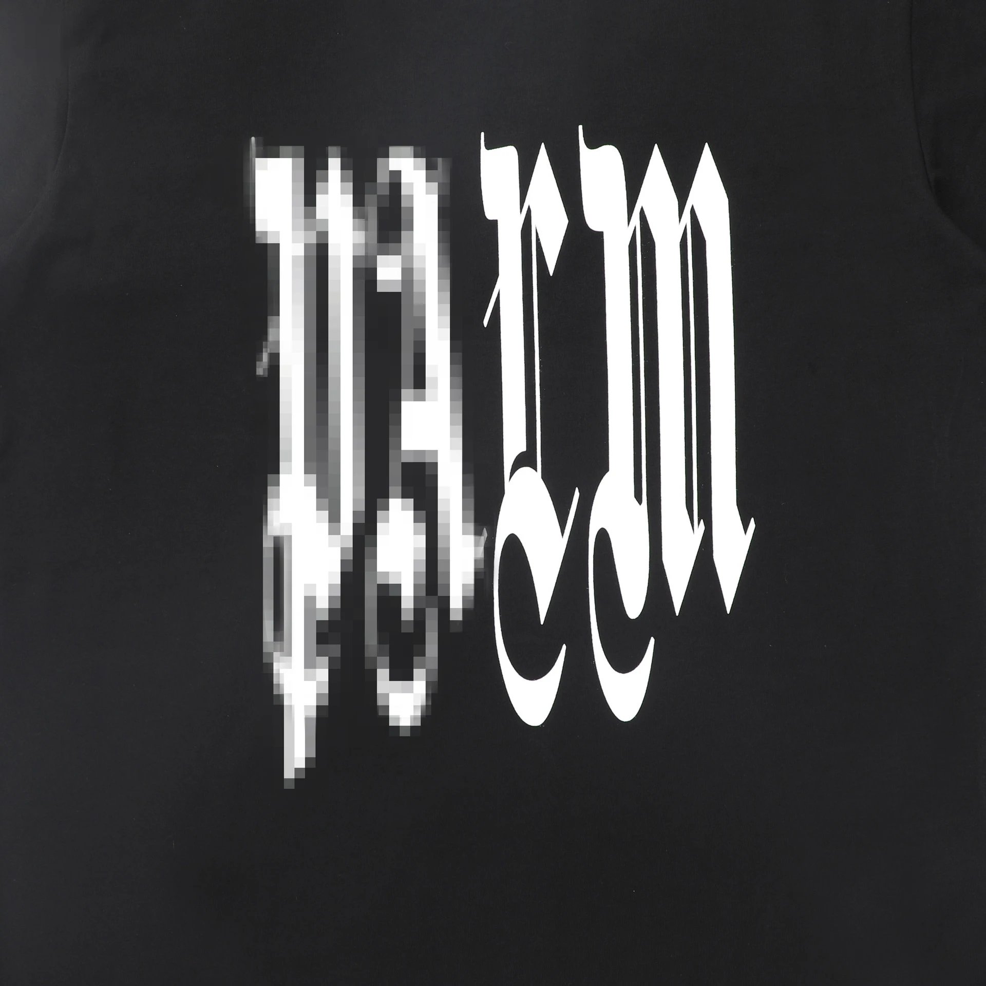 24SS Street Style Cotton Logo Print Unisex T-Shirt Charcoal Black - Gallery Image 7 - Detailed View