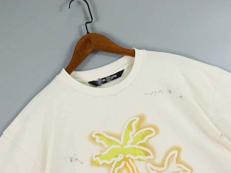 Vintage Palm Tree Graphic Tee Off White - Gallery Image 4 - Detailed View