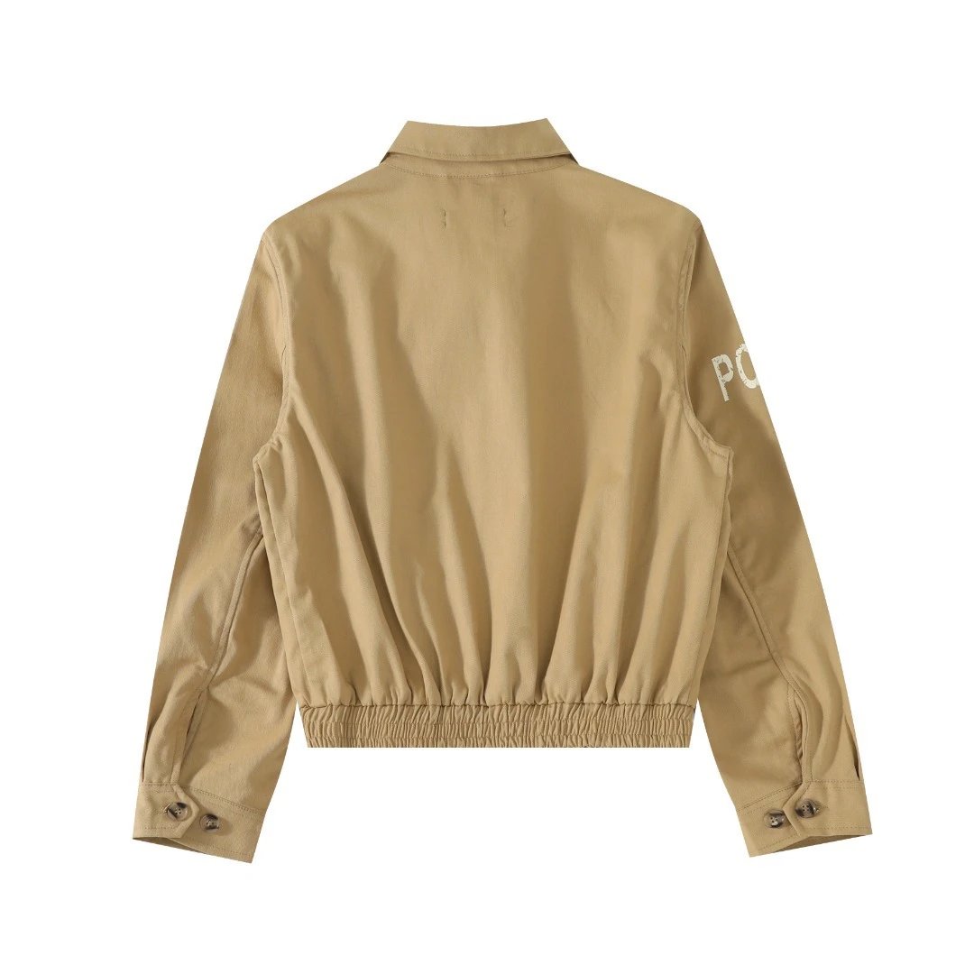 Classic Twill Women's Jacket, Outerwear - Navy - Gallery Image 5 - Detailed View