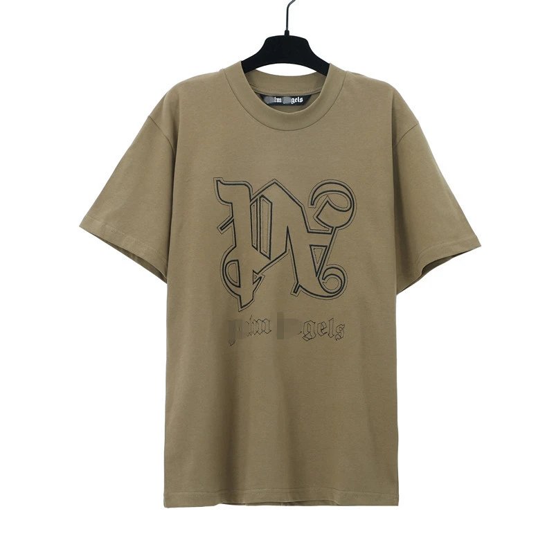 Unisex Streetwear Cotton Tee Sandstone Brown - Gallery Image 1 - Detailed View