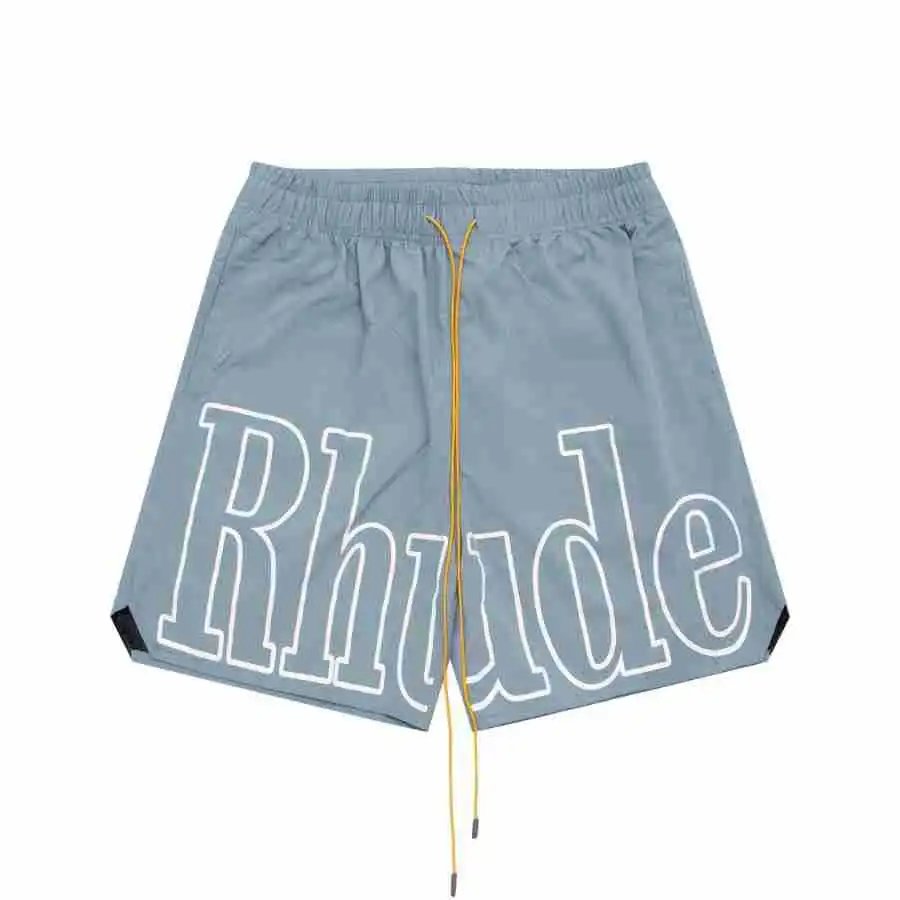 Rhude Logo Beach Shorts Multicolor - Gallery Image 3 - Detailed View