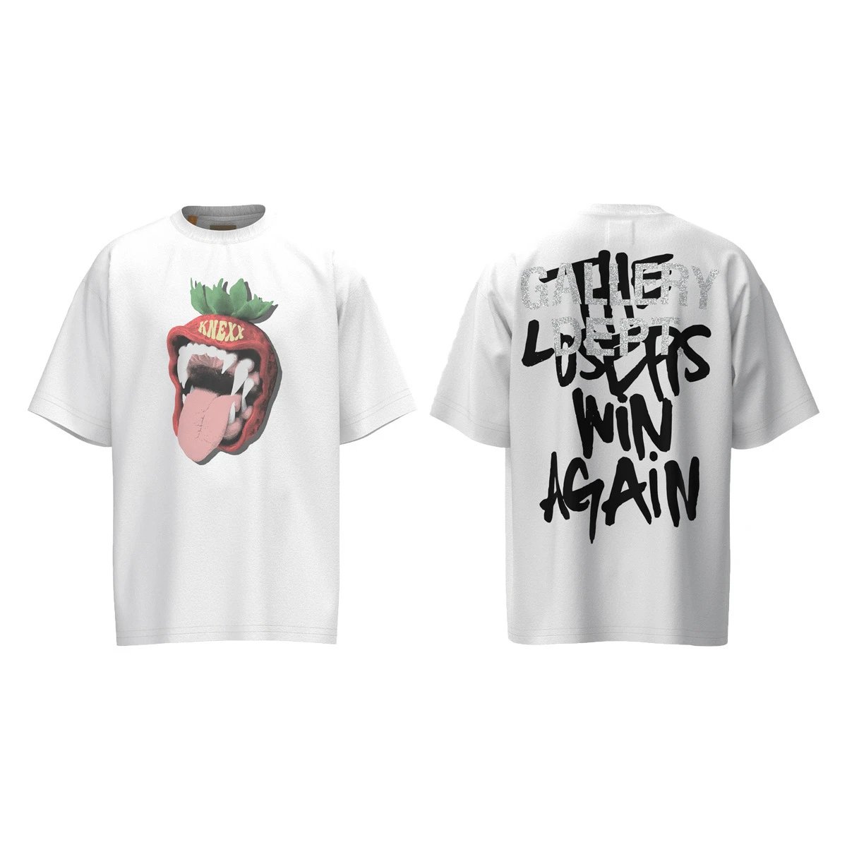 Gallery Dept Strawberry Printed T-shirt White - Gallery Dept - Cnfans - $20.50