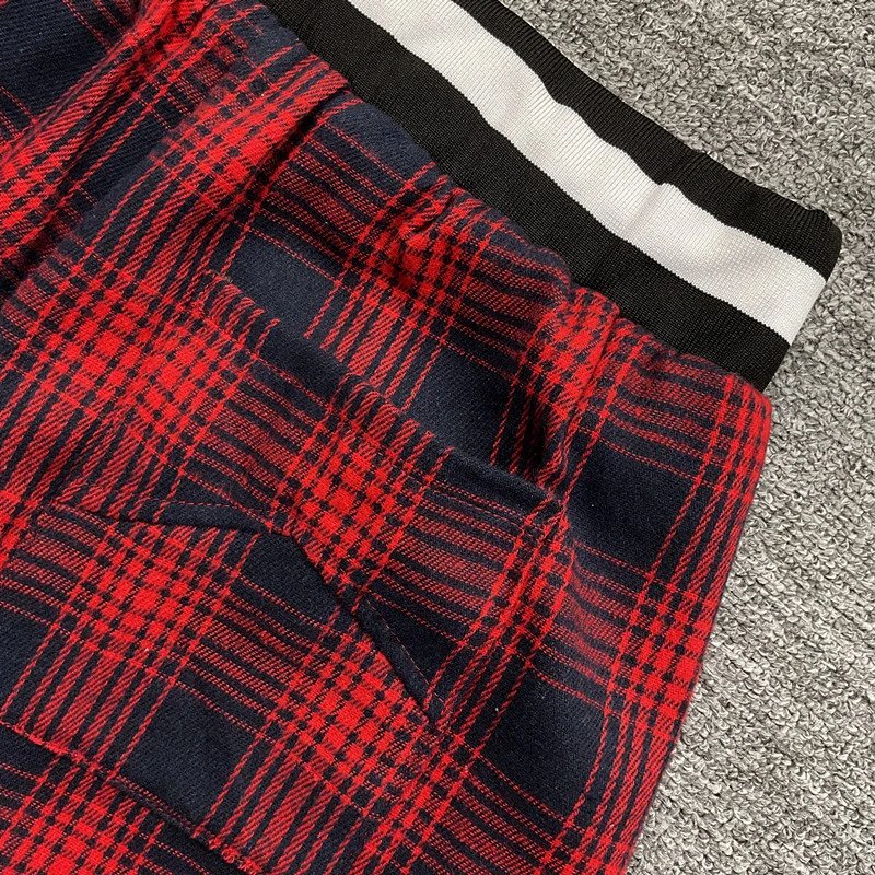 Rhude Plaid Mesh Shorts Multicolor - Gallery Image 11 - Detailed View