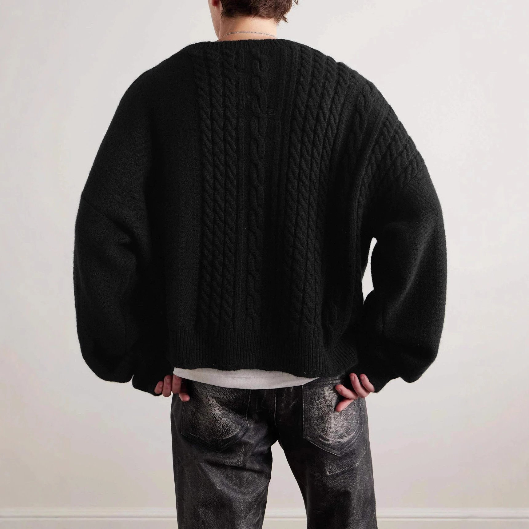 ERD Distressed Loose Cardigan Multicolor - High Quality Product Image - Cnfans