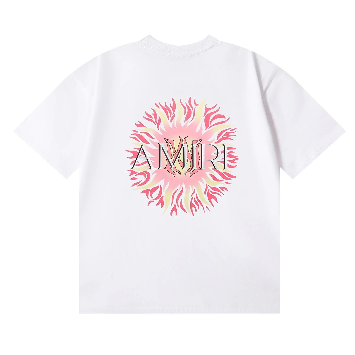 Casual Cotton Graphic Tee Unisex - Snow White - Amiri - Cnfans - $22.26