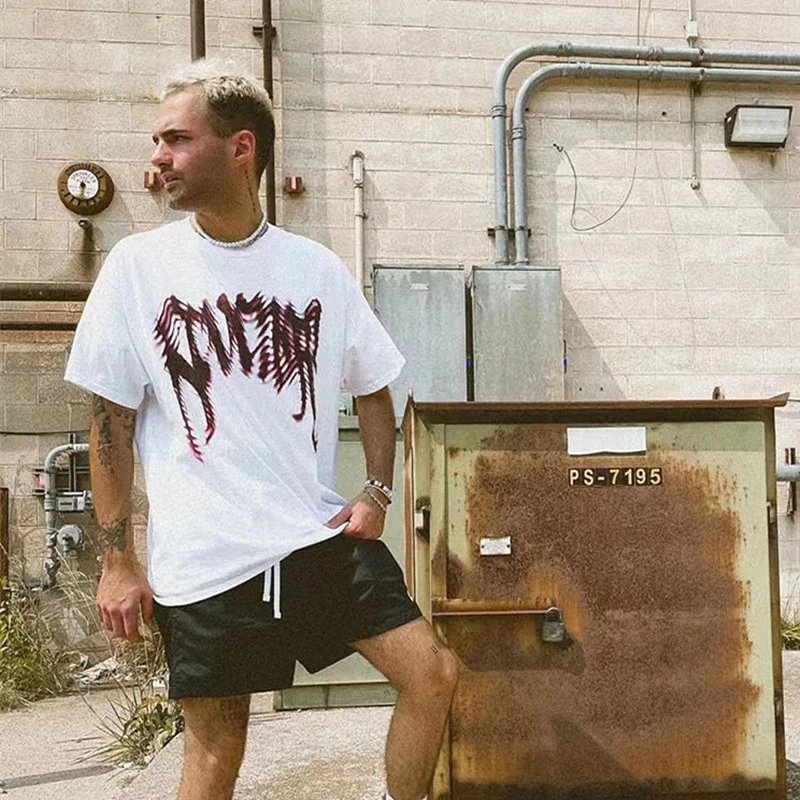 Hip Hop Print Tee Ebony - Gallery Image 11 - Detailed View