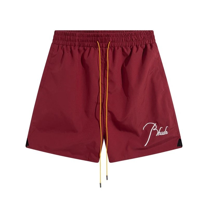 Rhude Embroidered Elastic Shorts Multicolor - Gallery Image 2 - Detailed View
