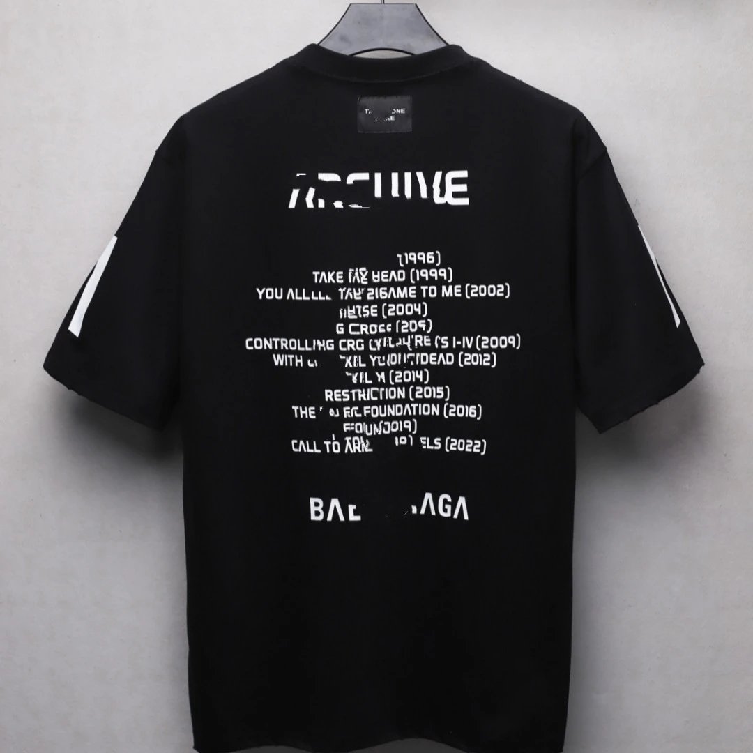 Unisex Oversized Distressed Graphic Tee, Jet Black - Gallery Image 2 - Detailed View