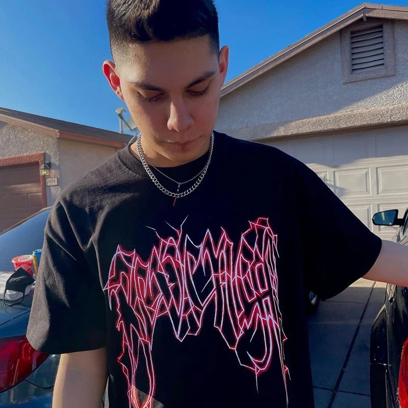 Streetwear Lightning Tee Obsidian - Gallery Image 11 - Detailed View