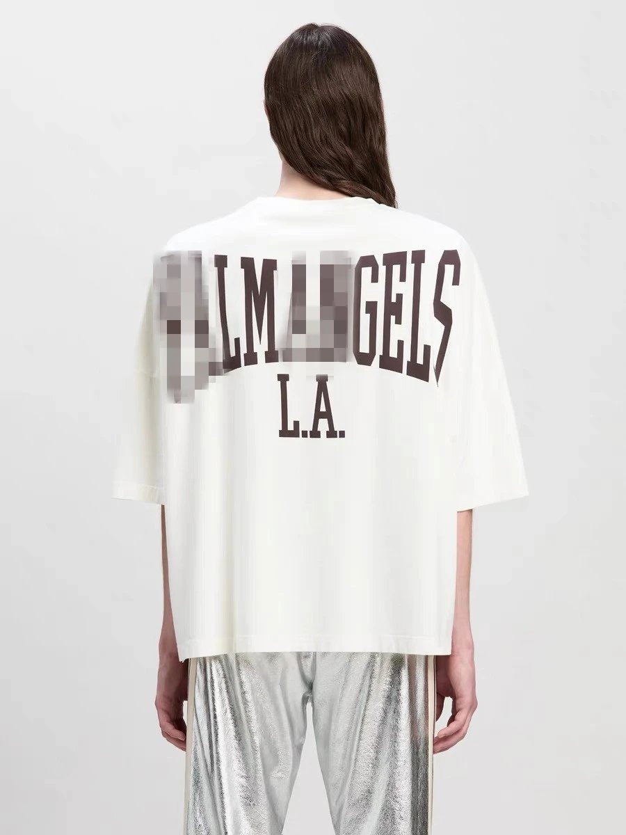 Streetwear Loose Graphic Cotton T-Shirt Ivory - Gallery Image 13 - Detailed View