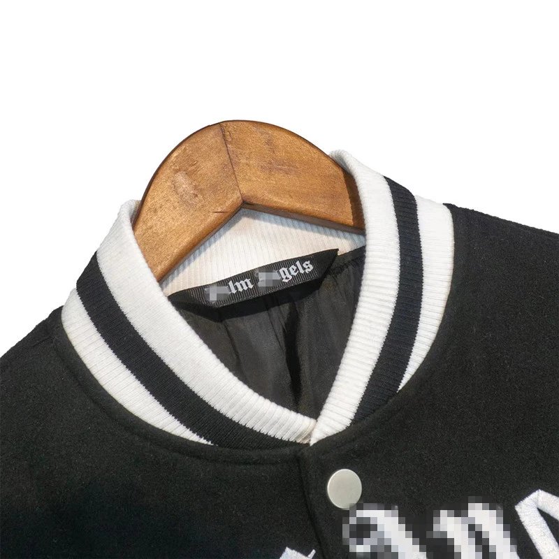 Varsity Style Embroidered Jacket Unisex Bottle Green - Gallery Image 13 - Detailed View