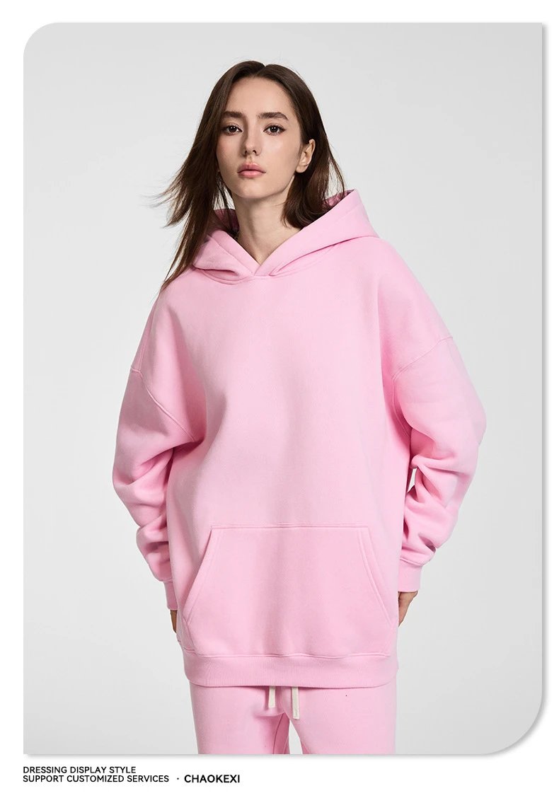 Men's Fleece Pullover Hoodie Casual Top Umber - Gallery Image 9 - Detailed View