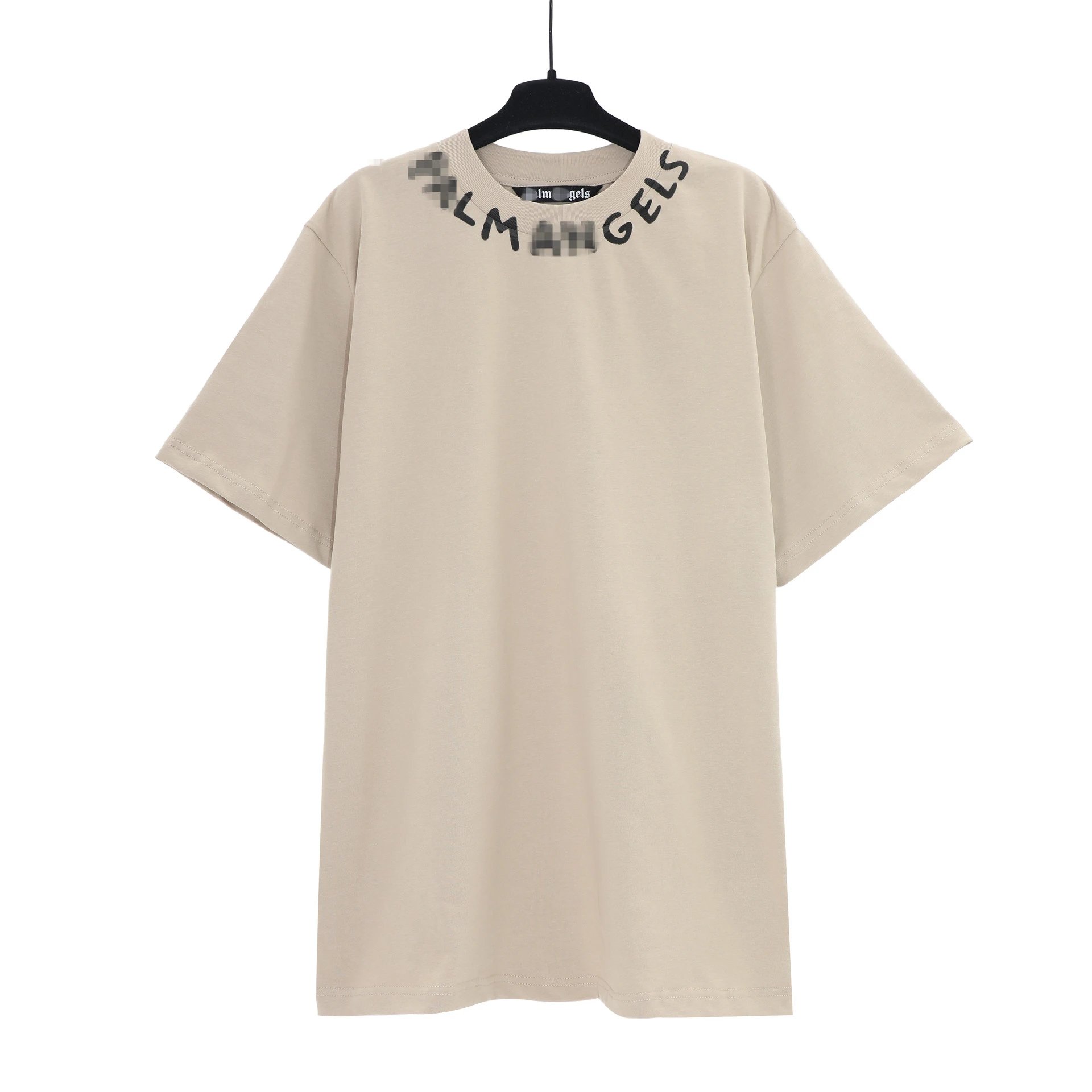Vintage Cotton Streetwear Tee Sand Beige - Palm Angels - Cnfans - $20.65