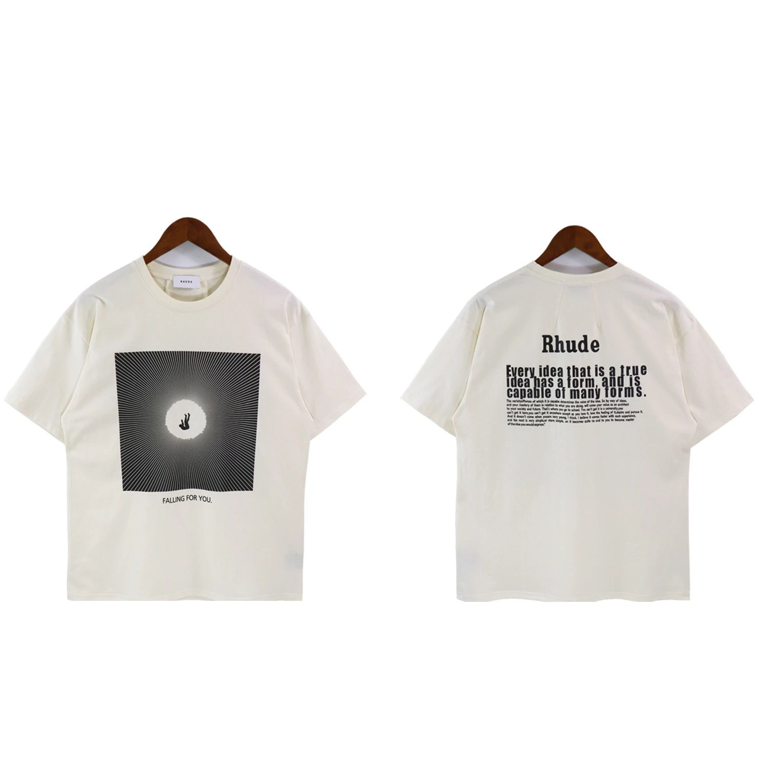 Rhude Slogan Print T-Shirt Multicolor - Gallery Image 7 - Detailed View